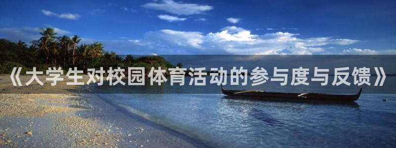 3377体育官方正版app开户：《大学生对校园体育活动的参与